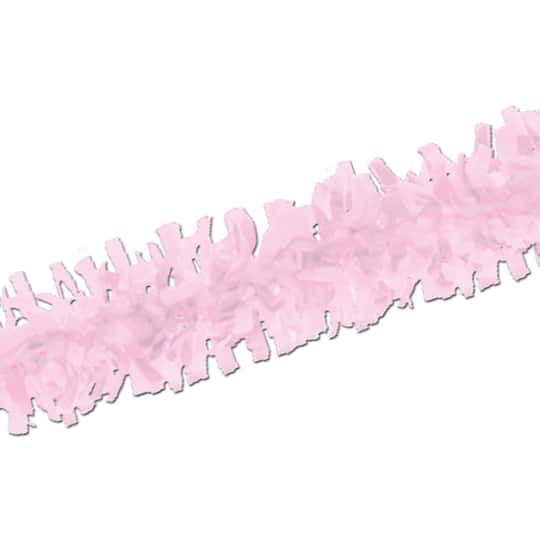 Beistle 25ft. Pink Tissue Festooning Garlands, 2ct.
